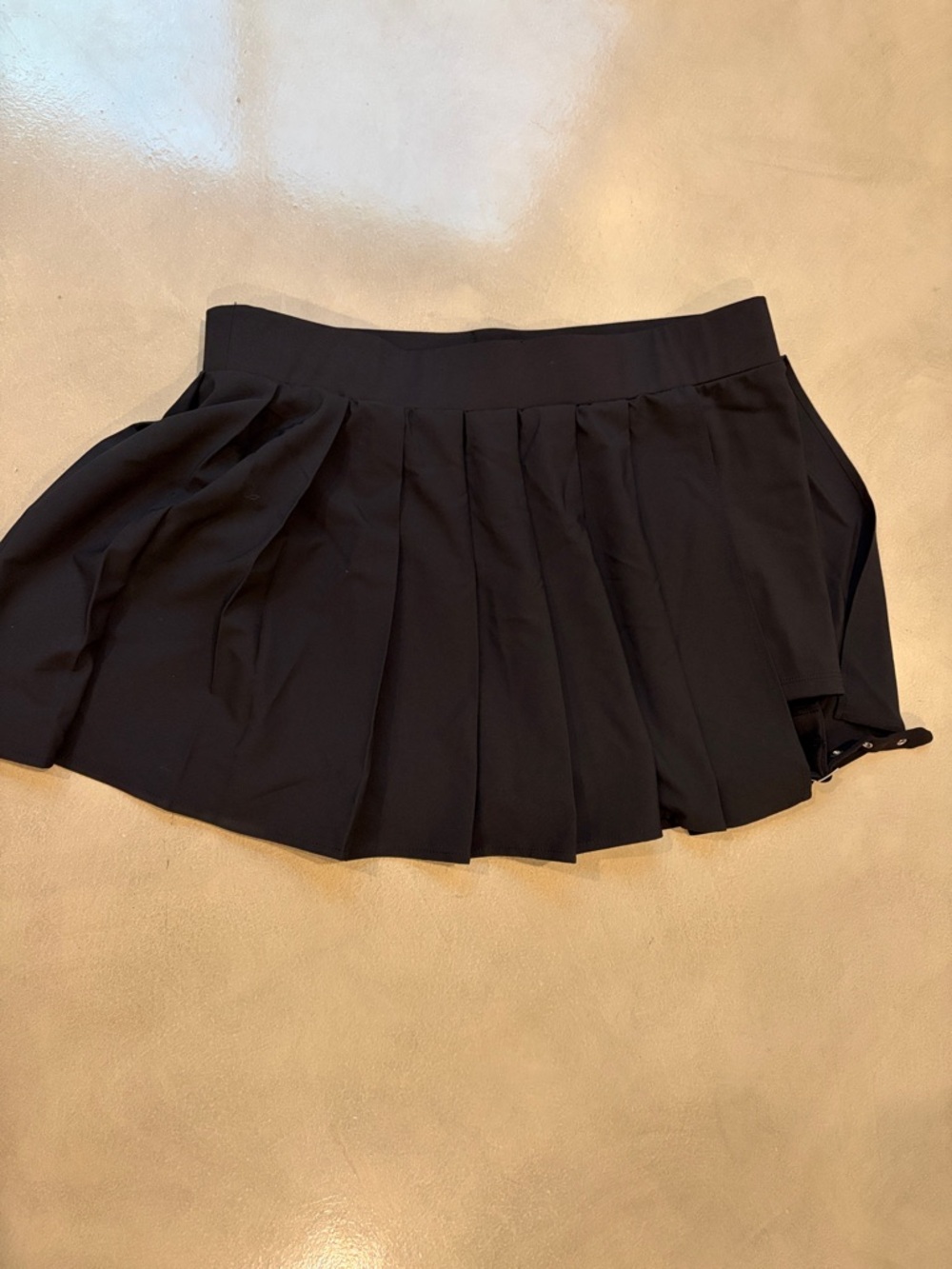 HALARA Black Pleated Tennis Skort